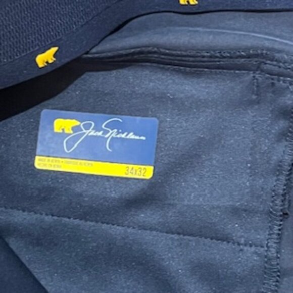 NEW Jack Nicklaus Blue Golf Pants UPF 50 Stretch Men’s Size‎ 34 X 32 NWT - Picture 9 of 11
